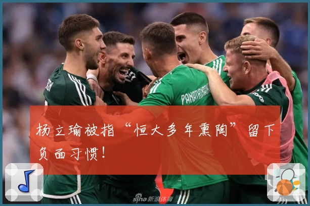 杨立瑜被指“恒大多年熏陶”留下负面习惯!
